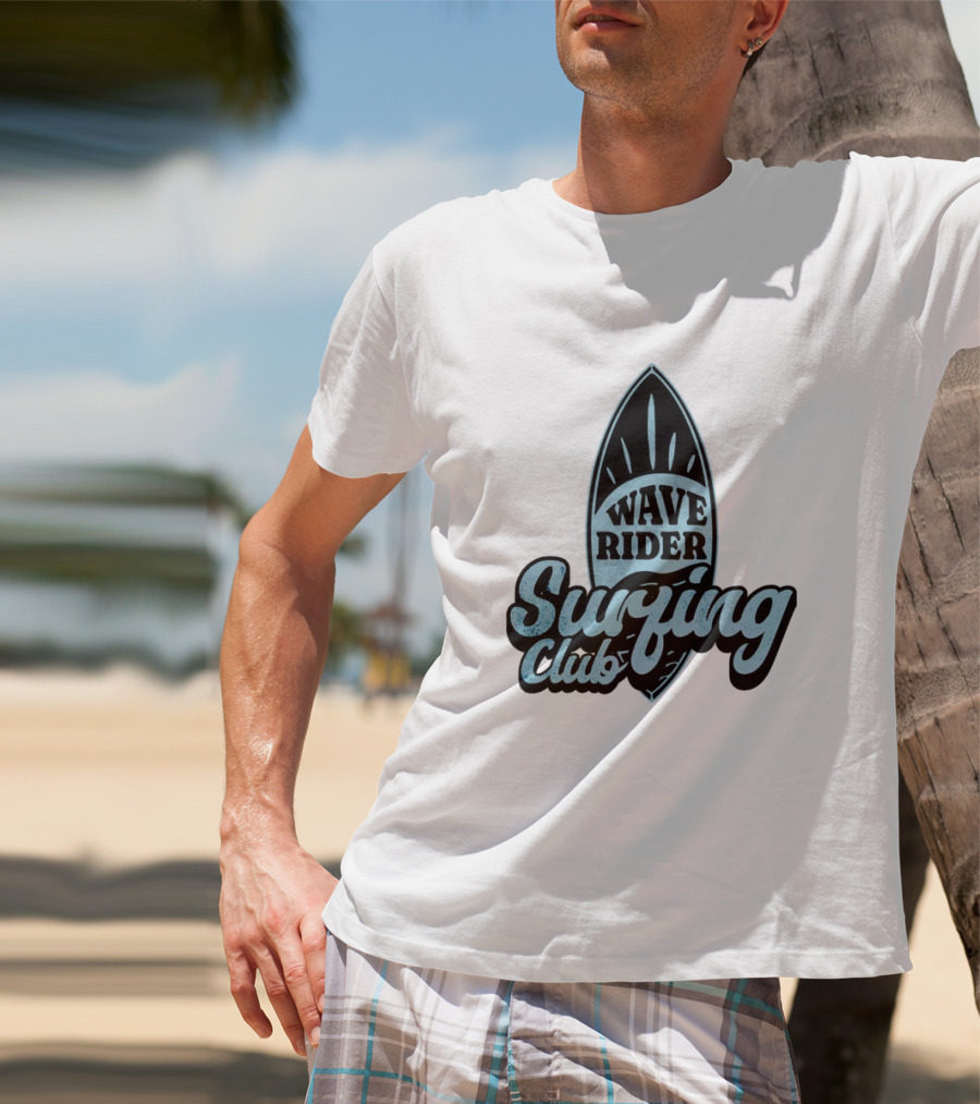 Wave Rider Surfing Club Surfboard T-Shirt