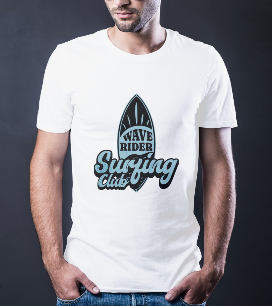 Wave Rider Surfing Club Surfboard T-Shirt