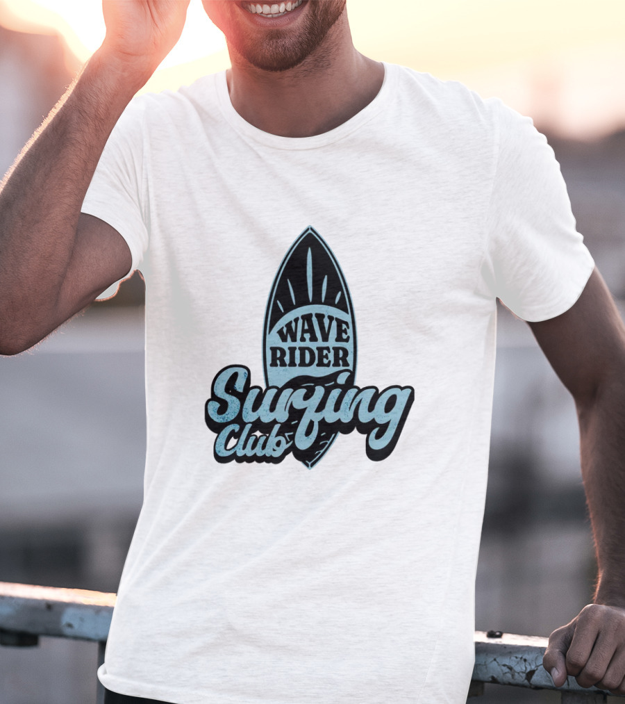 Wave Rider Surfing Club Surfboard T-Shirt
