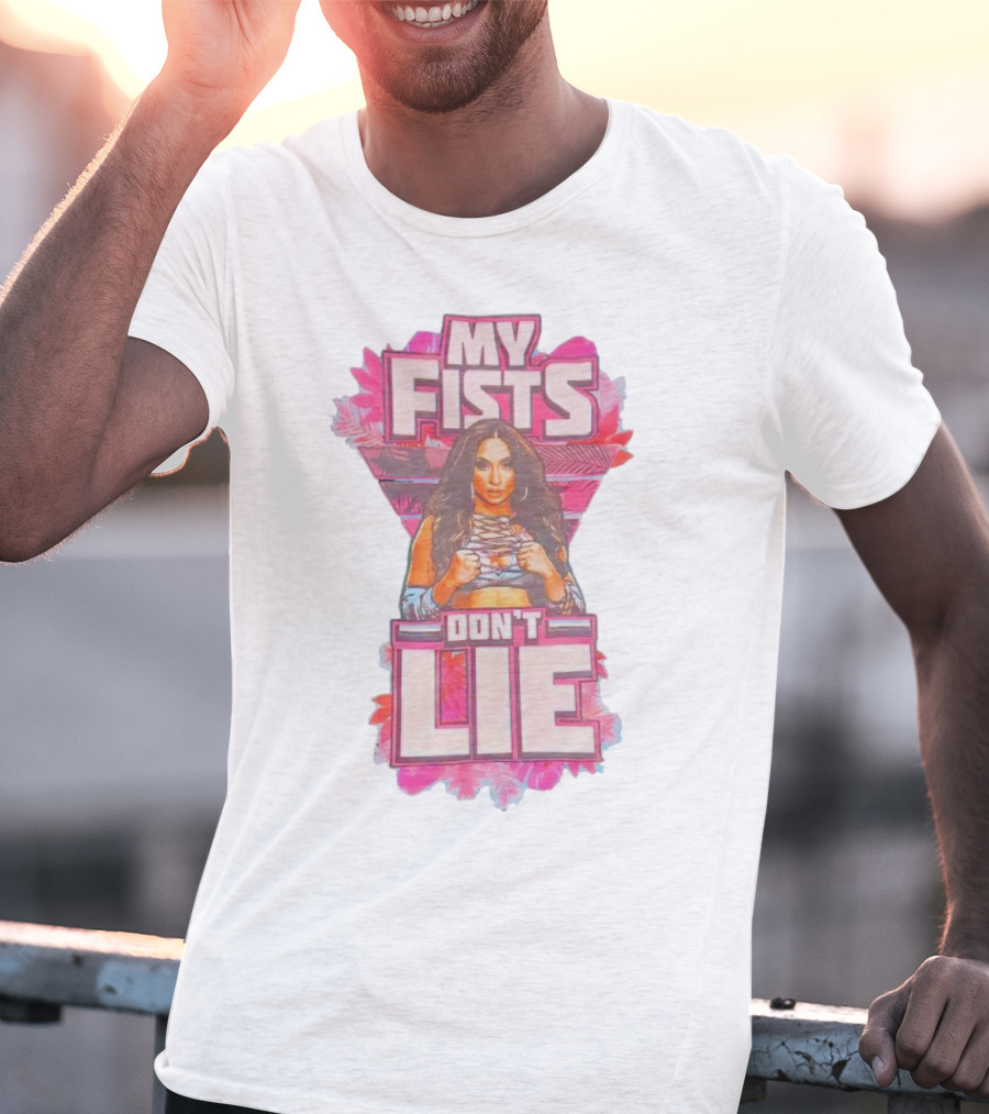Lola Vice My Fists Don’t Lie Teal T-Shirt