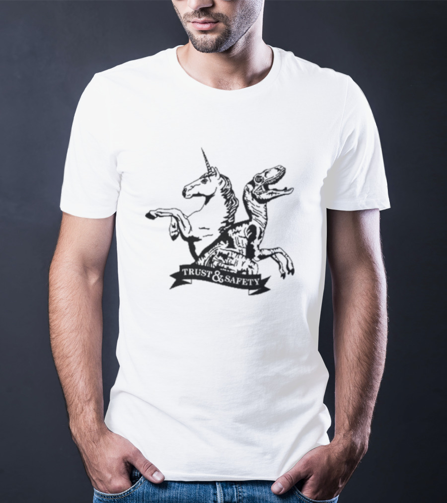 Unicorns And Dinosaurs Trust And Safety T-Shirt