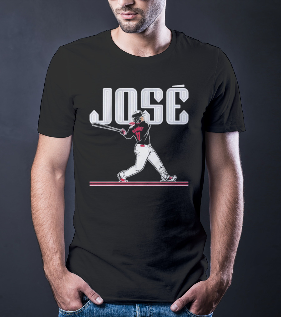 José Baseball Ramirez Slugger Swing T-Shirt