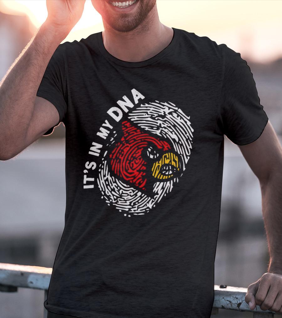 Louisville Cardinals It’s In My DNA Fingerprint T-Shirt