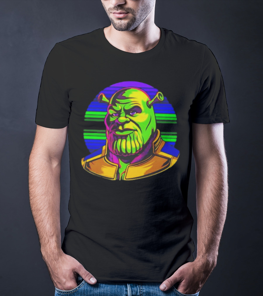 Shrek Thanos Fusion Shreknos Pop Art Crossover T-Shirt