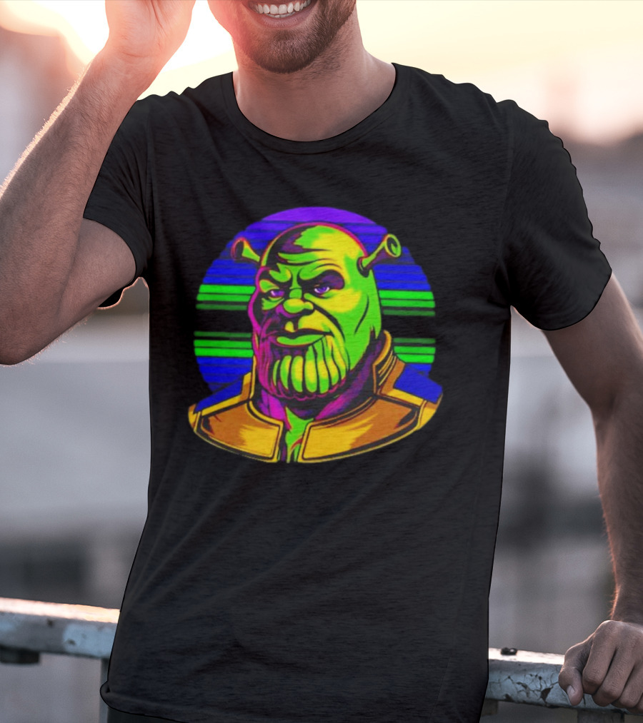 Shrek Thanos Fusion Shreknos Pop Art Crossover T-Shirt