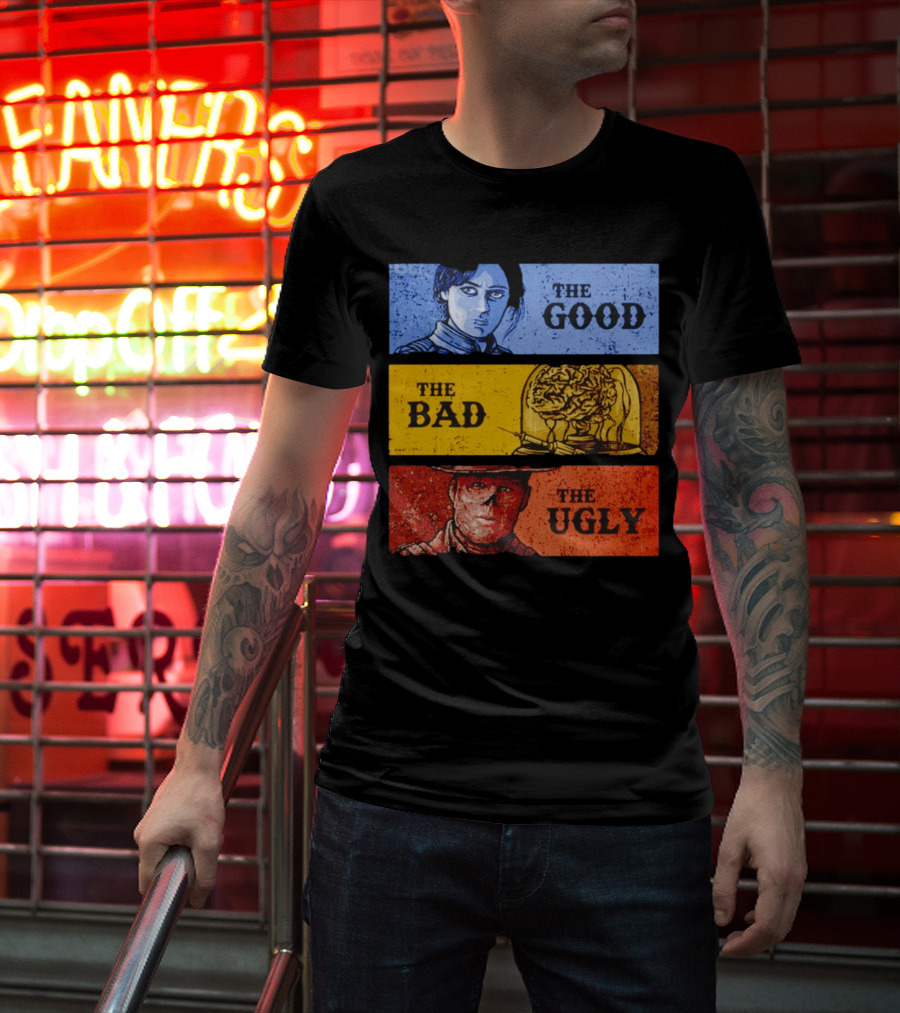 Fallout The Good The Bad The Ugly Character Carousel T-Shirt