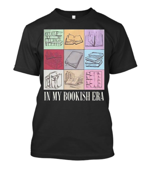 In My Bookish Era Reading Stack Aesthetic T-Shirt