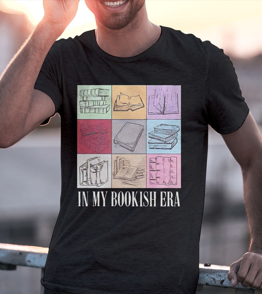 In My Bookish Era Reading Stack Aesthetic T-Shirt