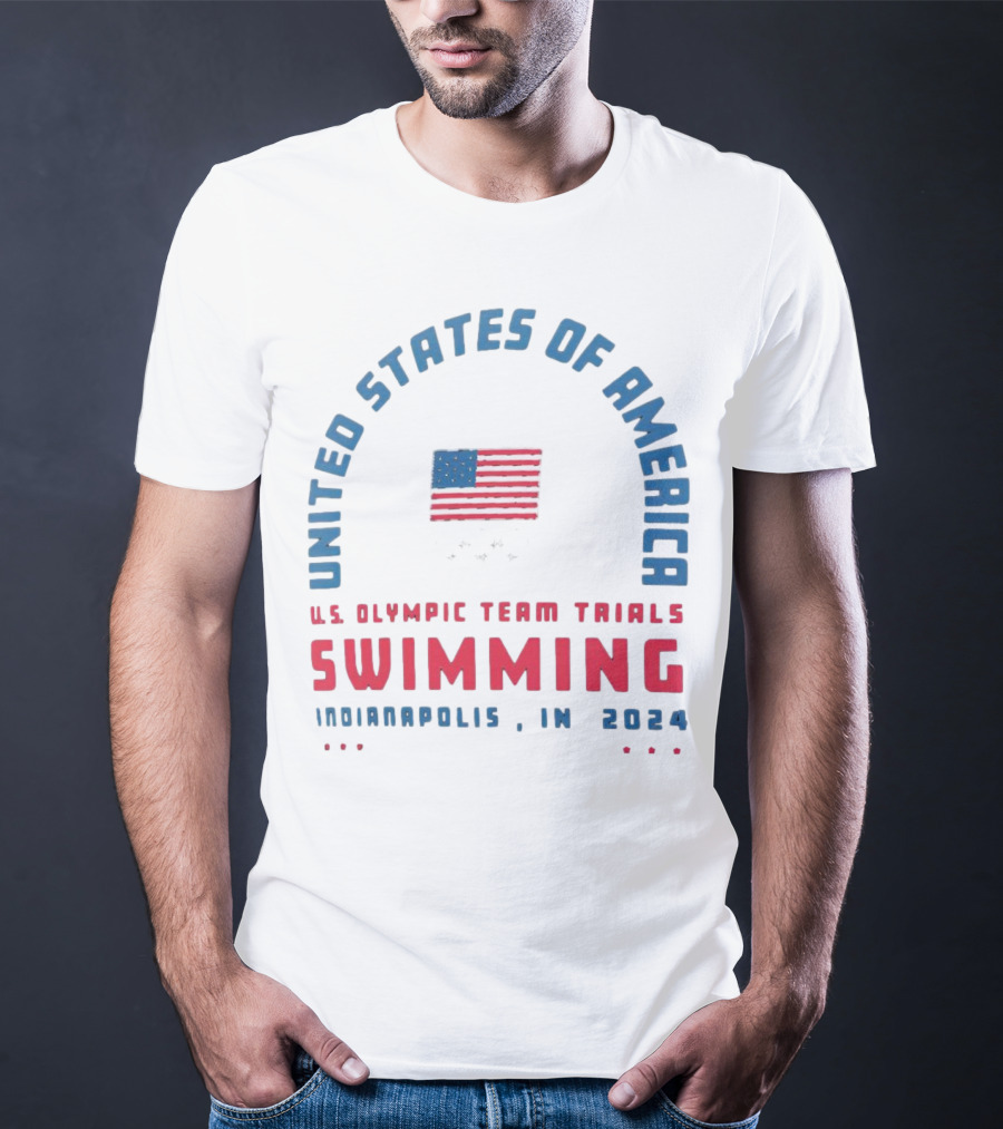 UNITED STATES OF AMERICA U.S. OLYMPIC TEAM TRIALS SWIMMING INDIANAPOLIS IN T-Shirt