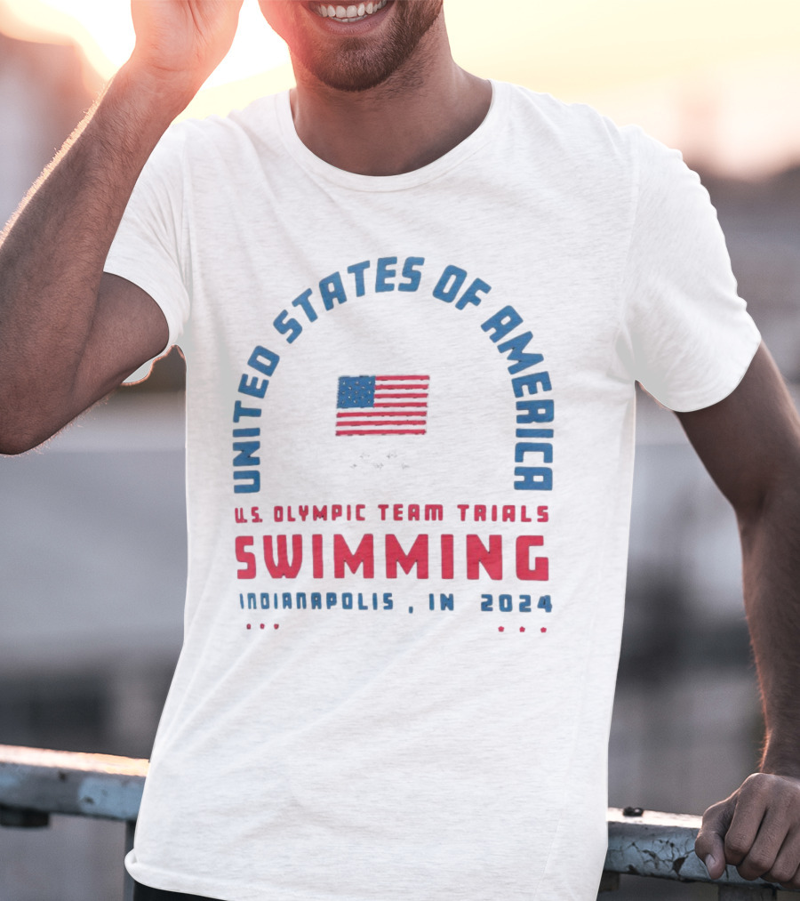UNITED STATES OF AMERICA U.S. OLYMPIC TEAM TRIALS SWIMMING INDIANAPOLIS IN T-Shirt