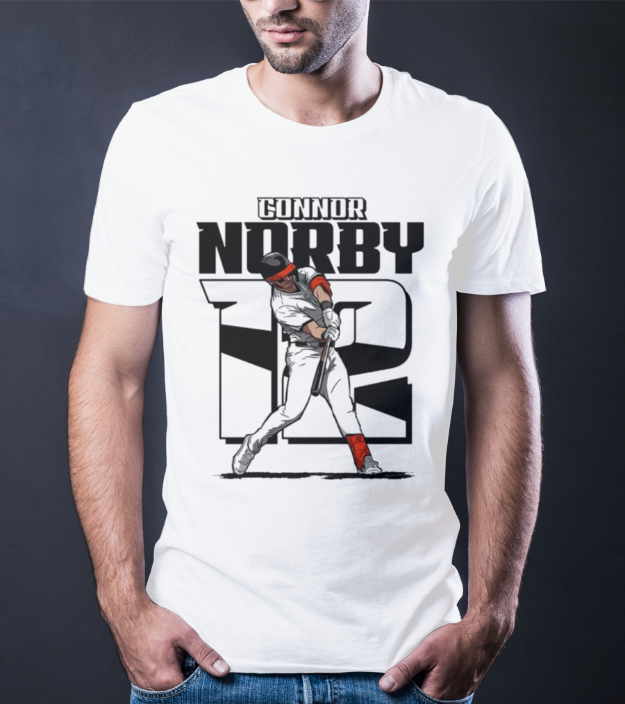 Connor Norby Baltimore Orioles Number 12 Player T-Shirt