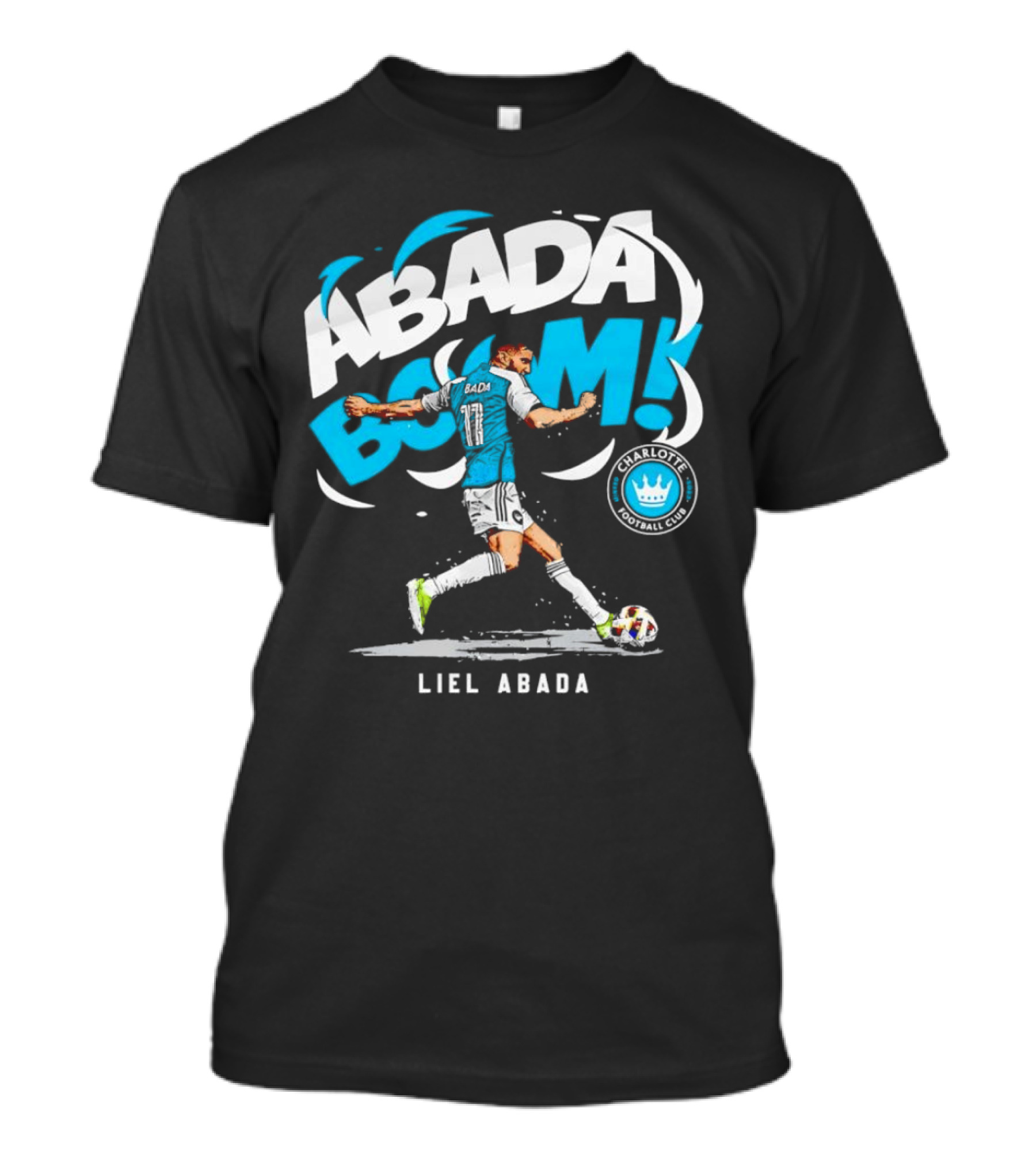 Liel Abada Charlotte Football Club Abada Boom Soccer Action T-Shirt