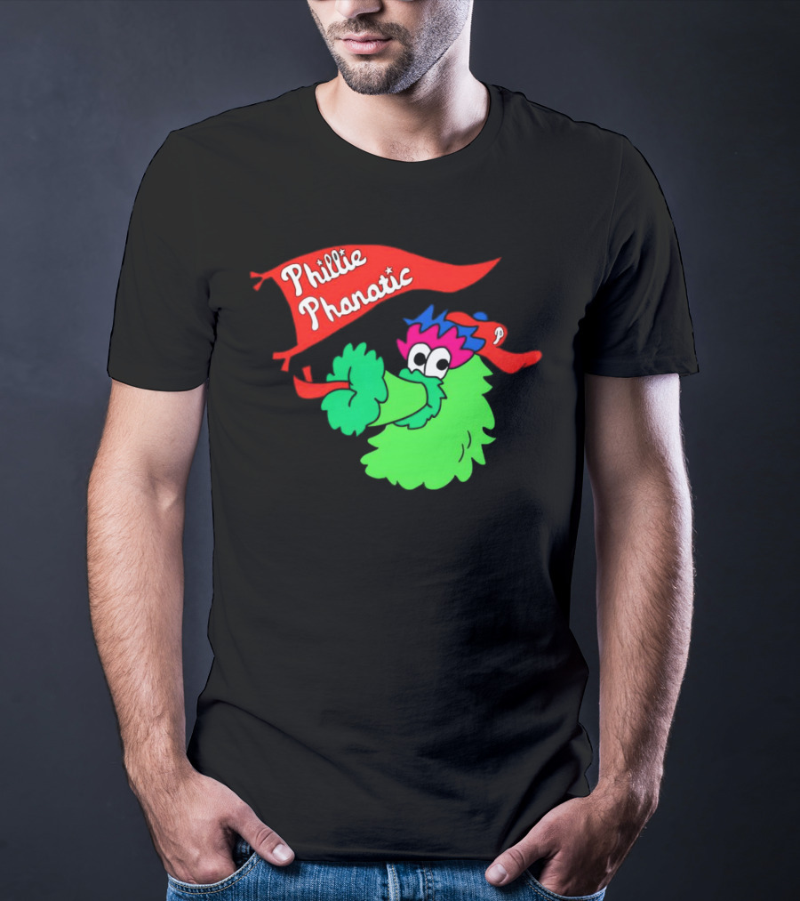 Phillie Phanatic Philadelphia Phillies Mascot Banner T-Shirt