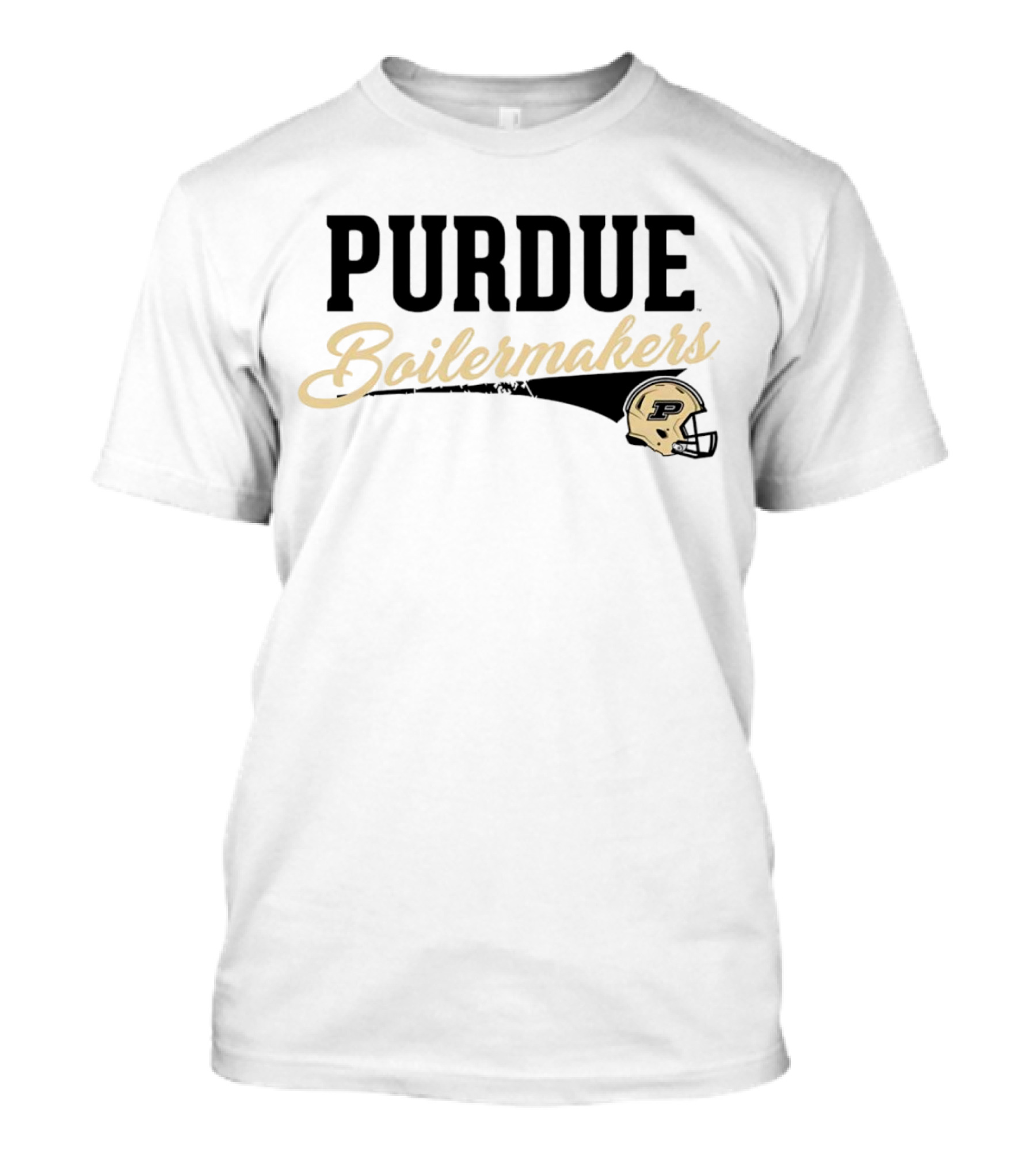 Purdue Boilermakers Script With Iconic Helmet T-Shirt