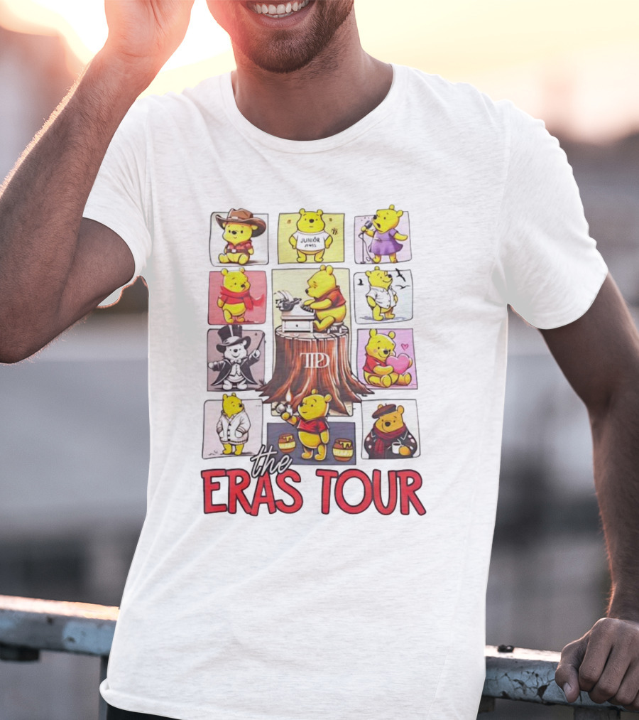 Winnie The Pooh In Diverse Costumes The Eras Tour T-Shirt
