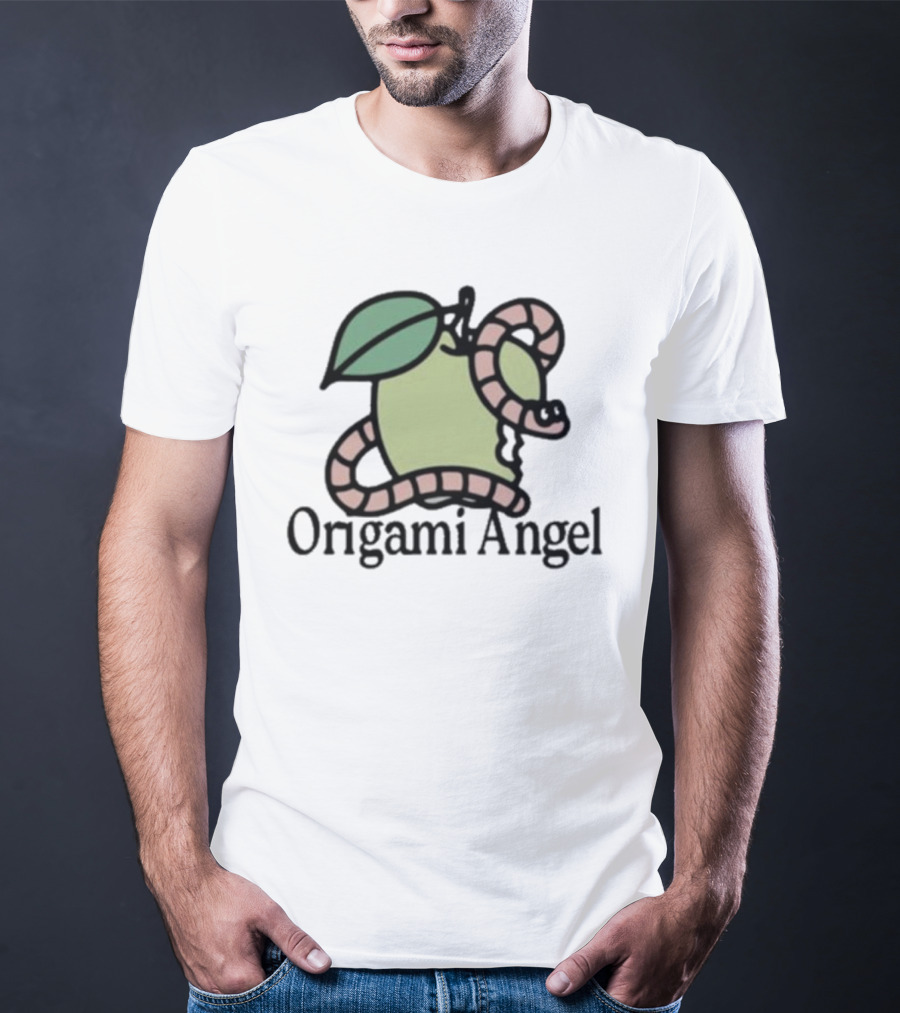 Origami Angel Apple Worm T-Shirt