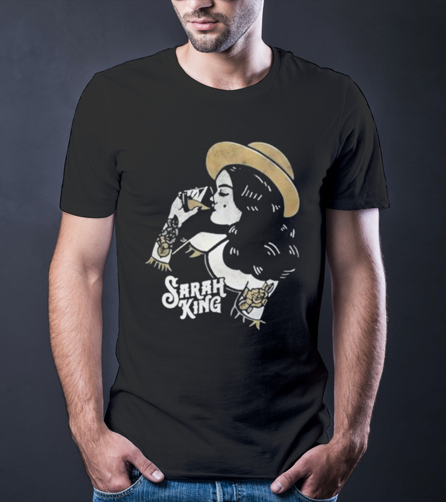 Sarah King Whisky Vintage Tattooed Woman Hat T-Shirt