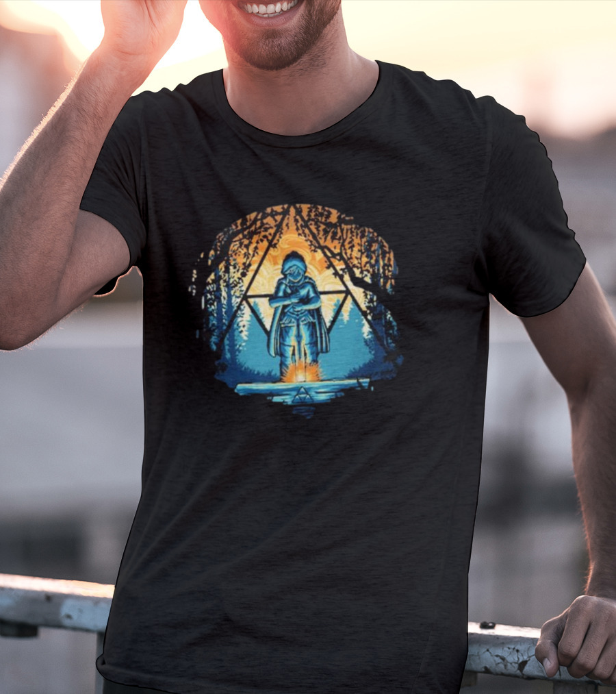 Zelda Triforce Sword Forest Twilight Adventure T-Shirt