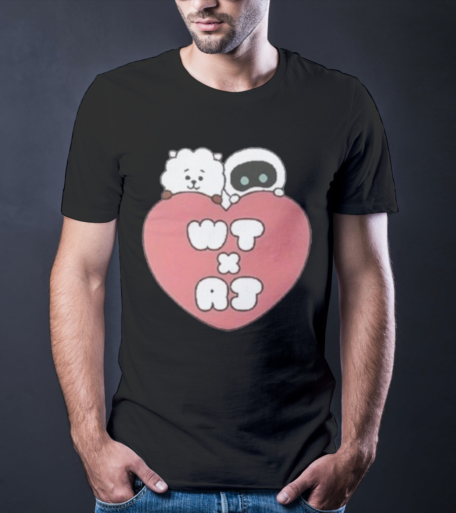 WT X RJ Heart Cute Collaboration T-Shirt