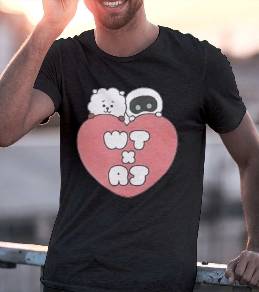 WT X RJ Heart Cute Collaboration T-Shirt