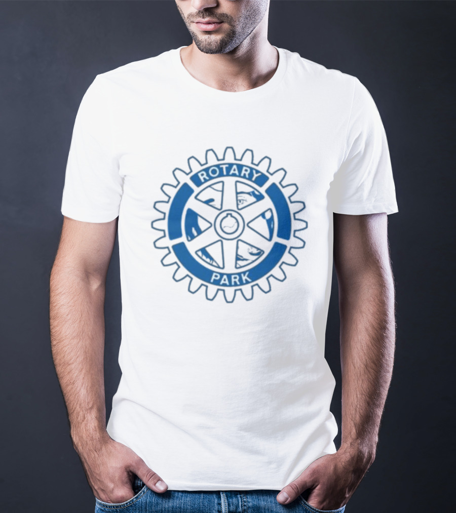 Rotary Park Blue Gear Emblem T-Shirt