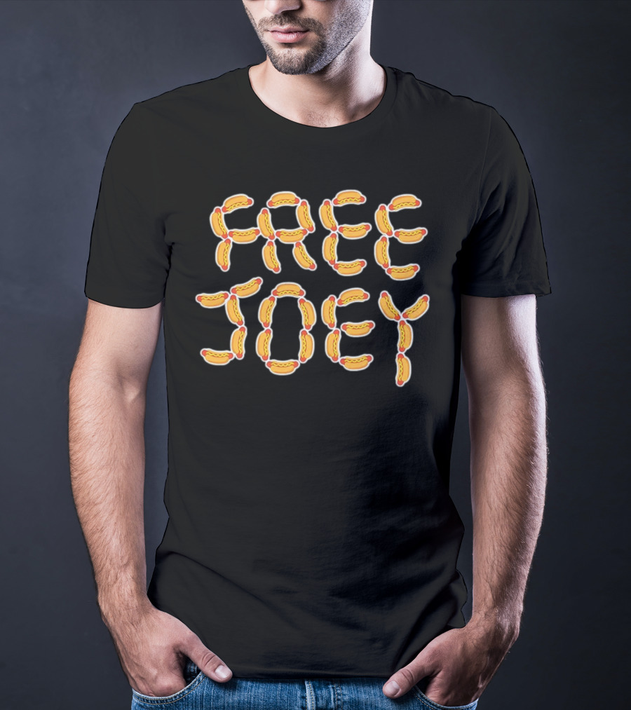 FREE JOEY Hot Dog Lettering T-Shirt