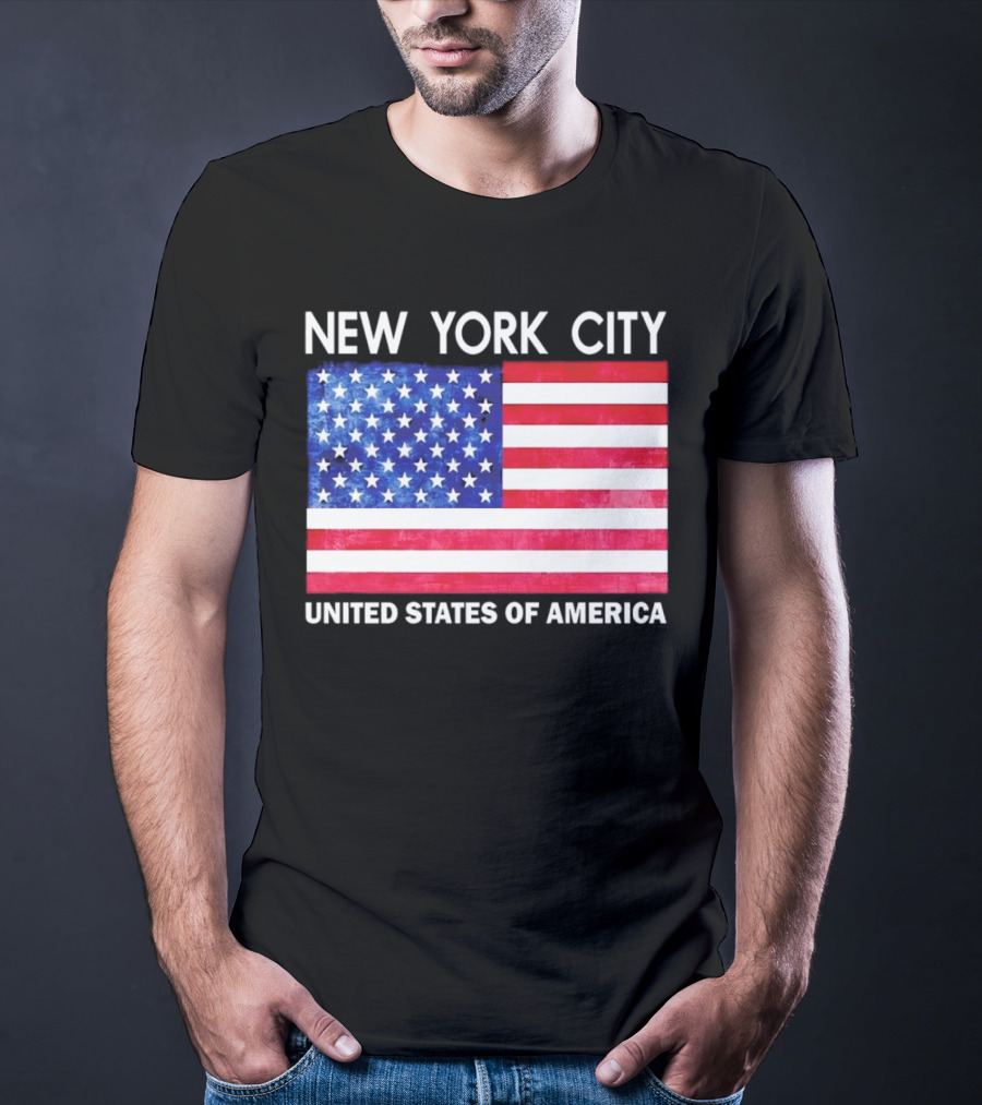 NEW YORK CITY UNITED STATES OF AMERICA FLAG T-Shirt