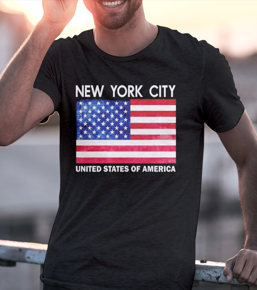 NEW YORK CITY UNITED STATES OF AMERICA FLAG T-Shirt