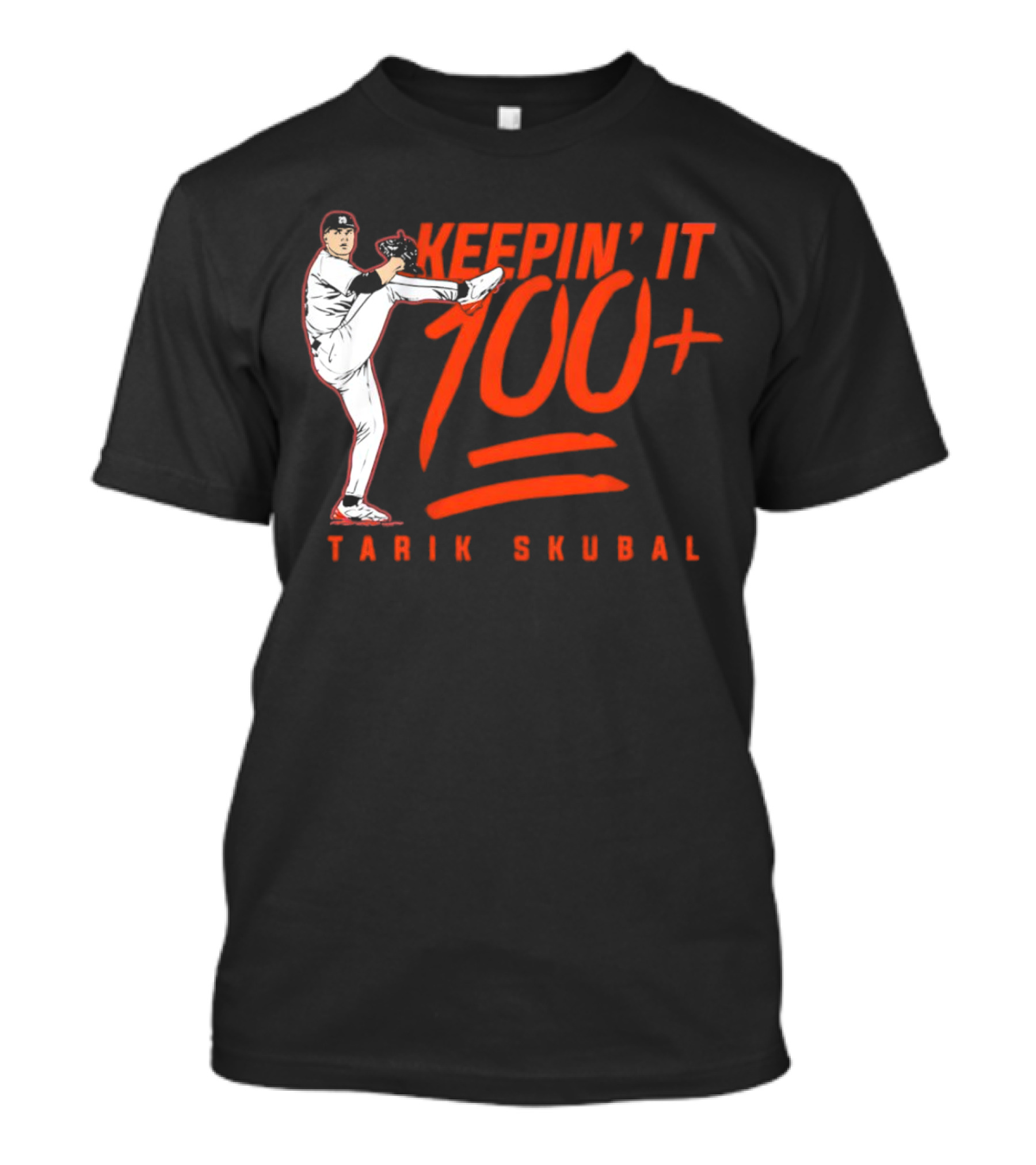Tarik Skubal Keepin’ It 100+ Pitcher Pose T-Shirt