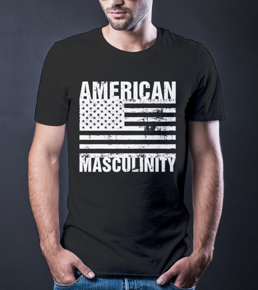 AMERICAN MASCULINITY USA FLAG T-Shirt