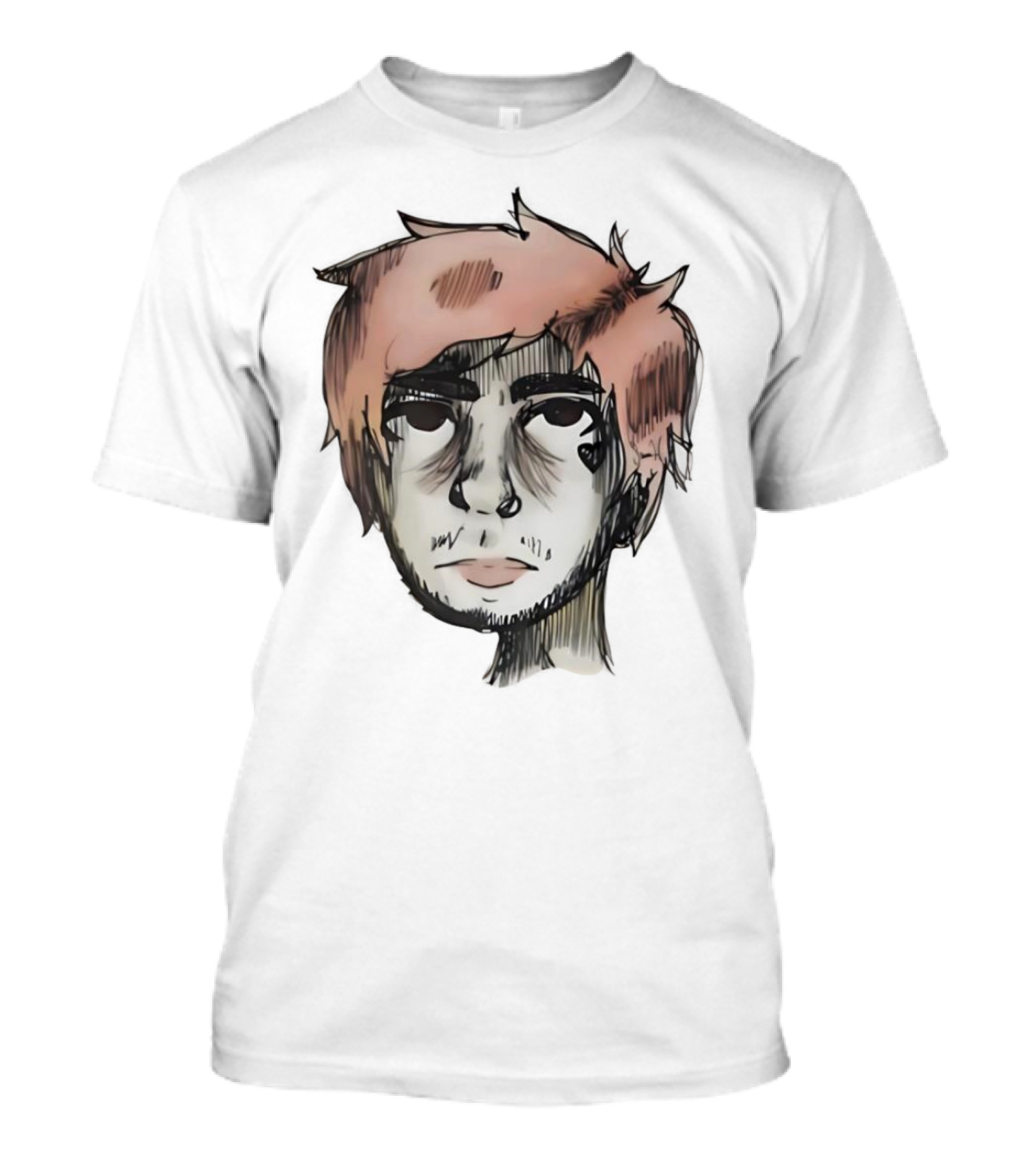 Lil Peep Teen Romance Anime Style Pink Hair T-Shirt