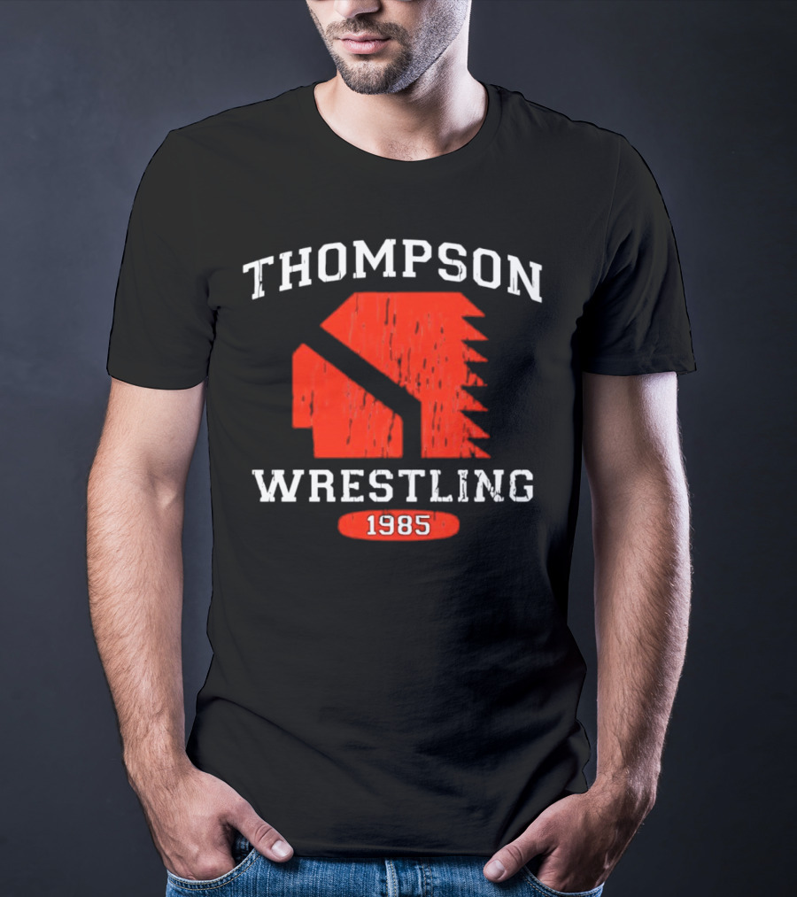 Thompson Wrestling 1985 Red Spartan T-Shirt