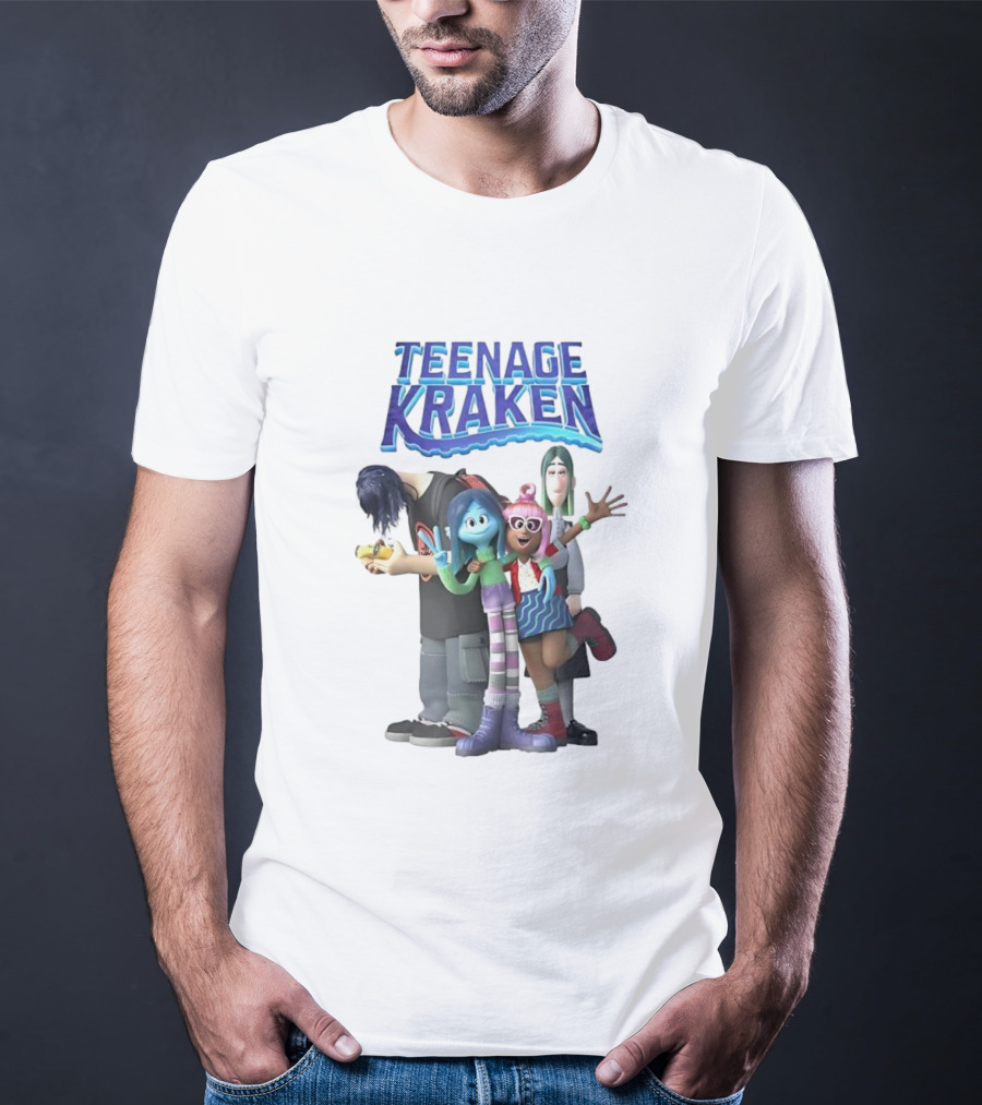 Teenage Kraken Animated Characters Ensemble T-Shirt