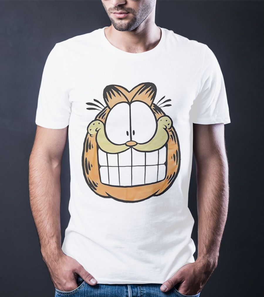 Garfield Big Face Classic Retro Comic Cat T-Shirt