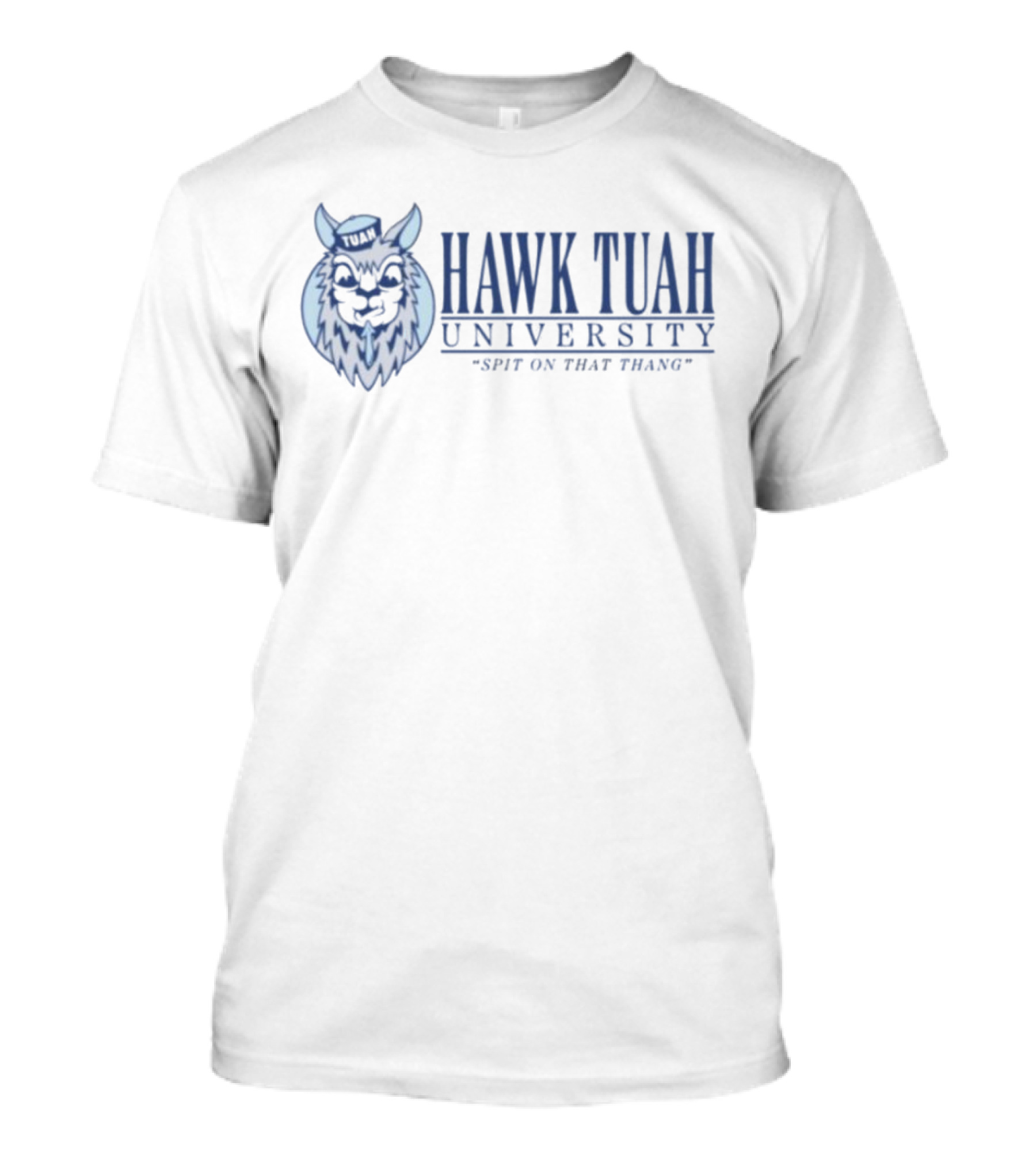 Hawk Tuah University Spit On That Thang Owl Mascot T-Shirt