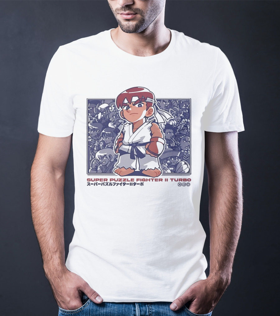 Super Puzzle Fighter II Turbo Character Lineup T-Shirt
