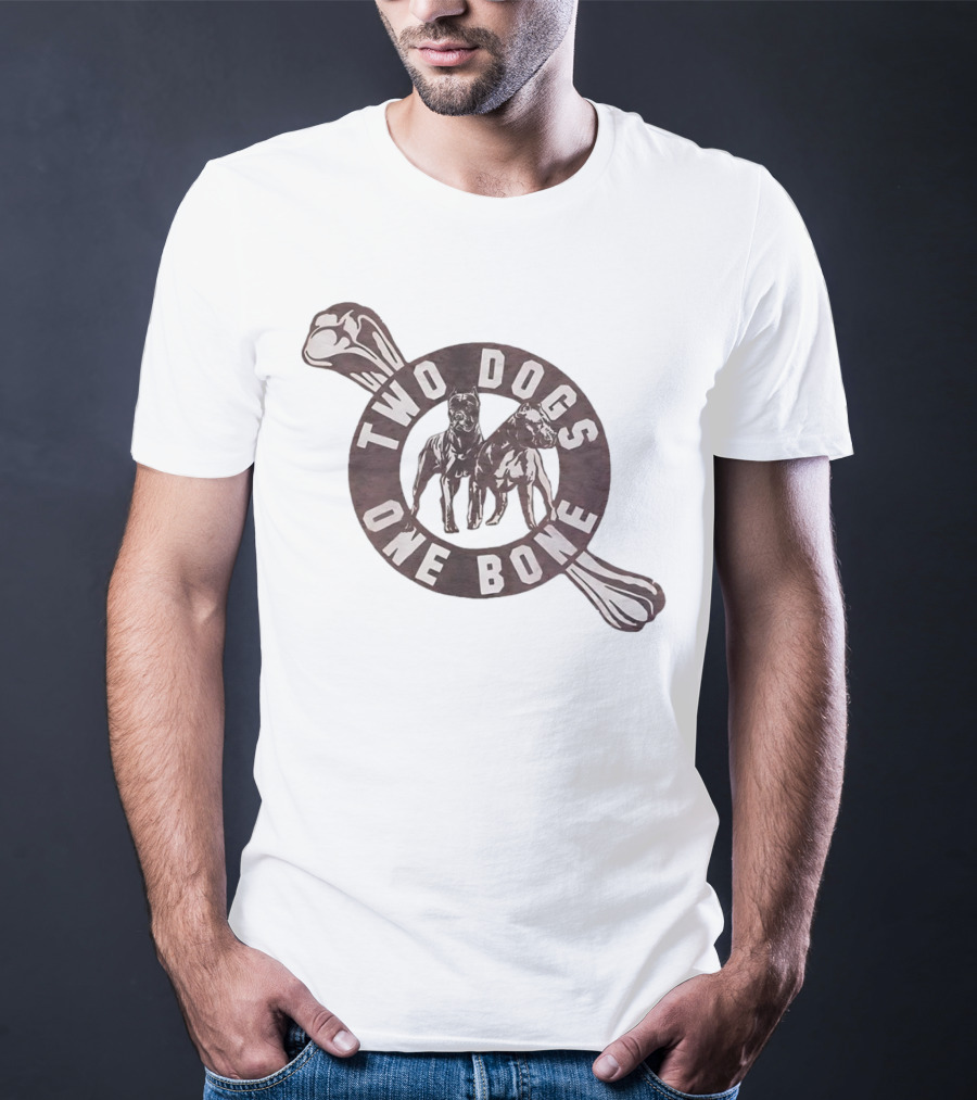 Two Dogs One Bone Pittsburgh Football Rivalry Inspired T-Shirt