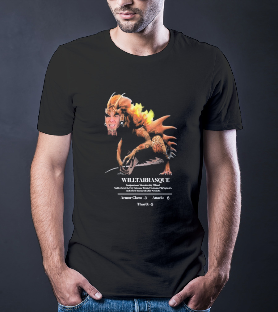 The Charismatic Voice Gorgonzilla Minutaursty Tarrasque Willtarrasque Armor Claws Attack ThroRk T-Shirt