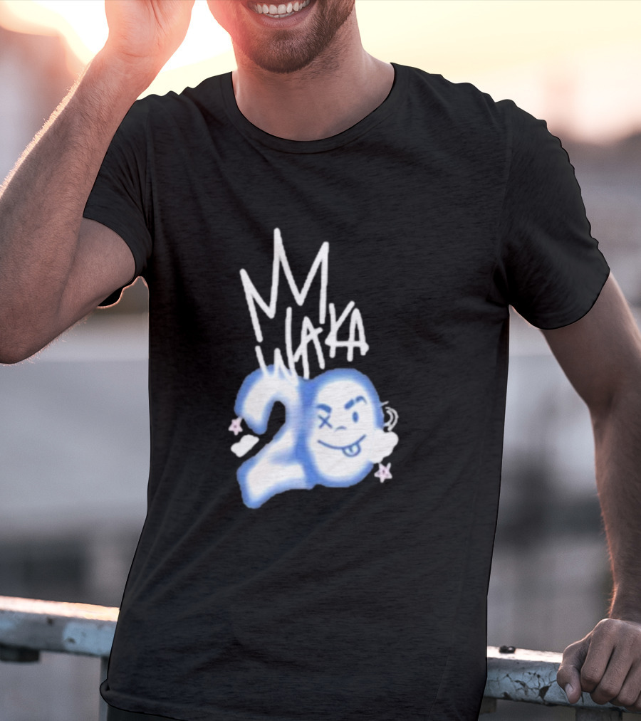 Waka Crew Waka 20 Birthday Bundle MM Style Cloud Star Emoji T-Shirt