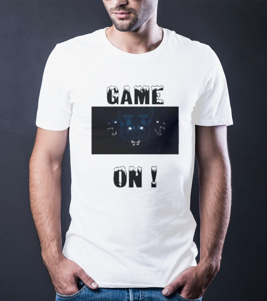 Wolvesden Game On Fierce Trio Wolf Face T-Shirt