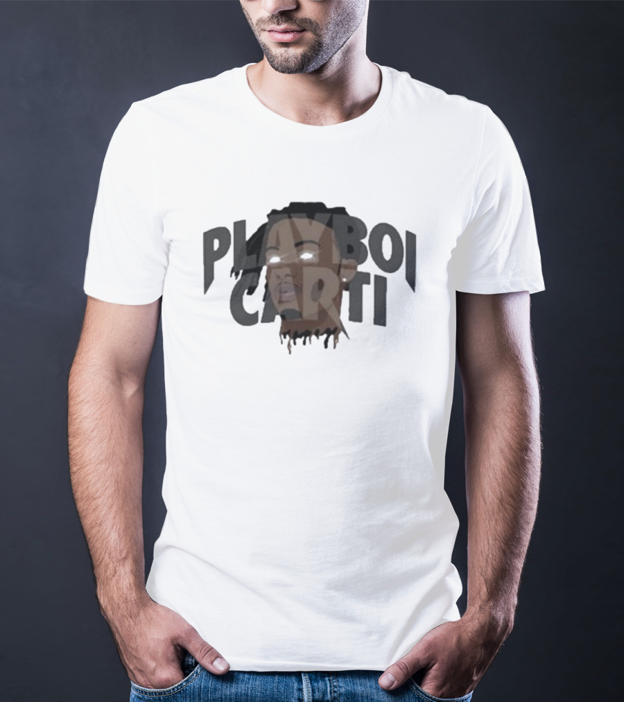 Playboi Carti Glow Eyes Portrait Dark T-Shirt