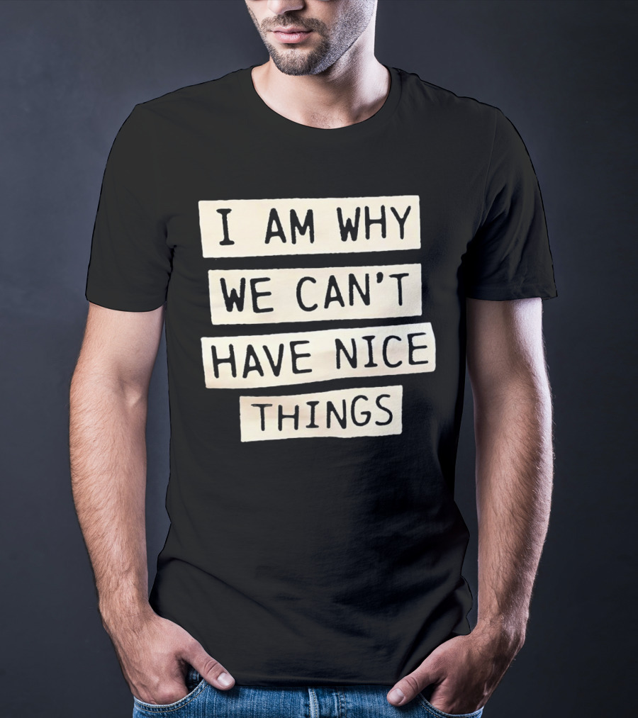 I Am Why We Can’t Have Nice Things Taylor Swift Inspired Phrase T-Shirt