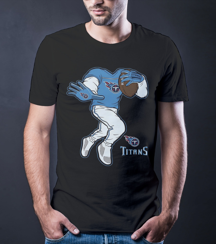 Tennessee Titans Stiff Arm Football Player T-Shirt