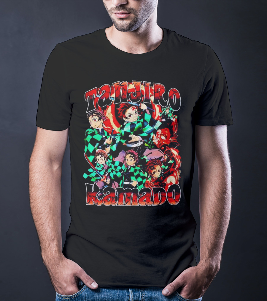 Tanjiro Kamado Vintage Anime Character Collection T-Shirt