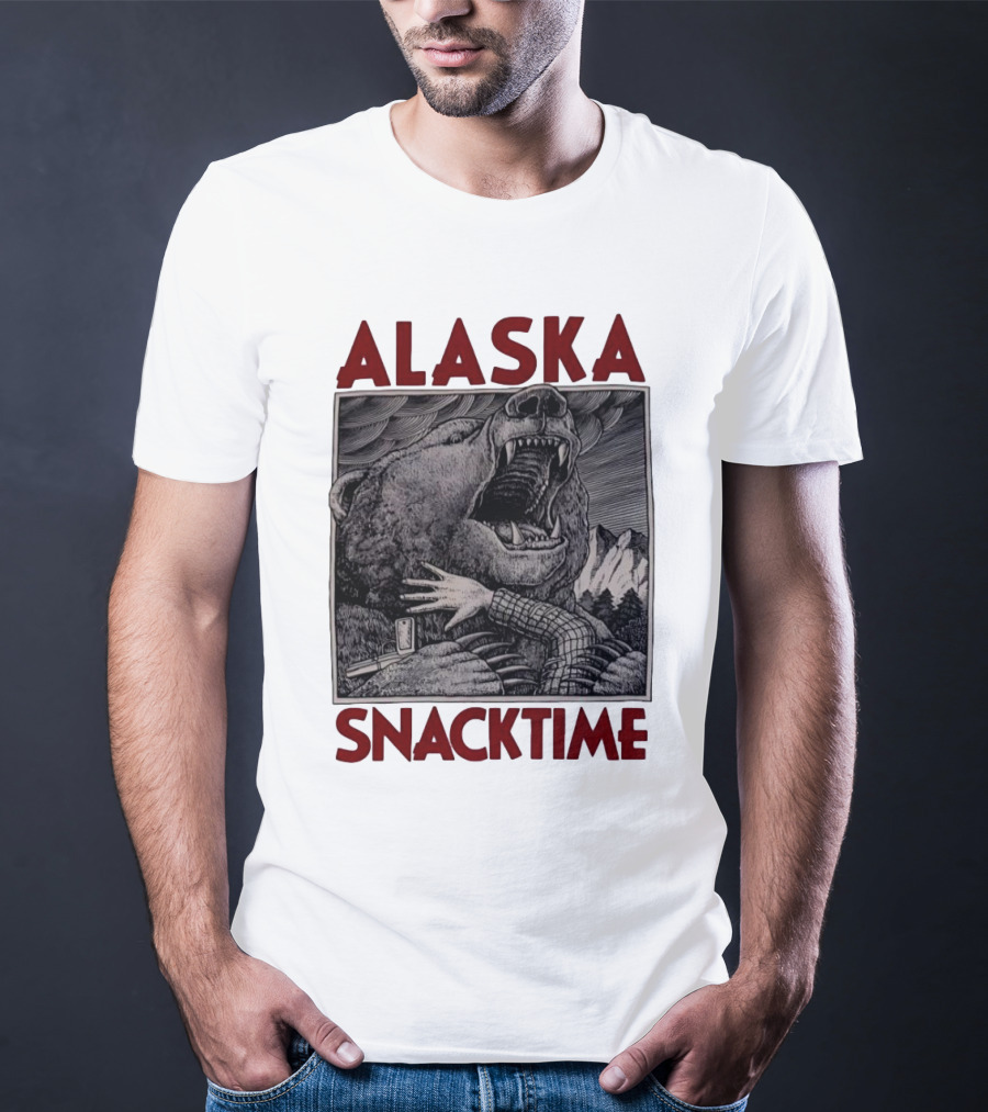 ALASKA SNACKTIME Bear Art By Ray Troll T-Shirt