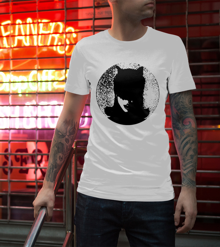 Batwoman The Boy Is Mine Dark Silhouette Circle T-Shirt