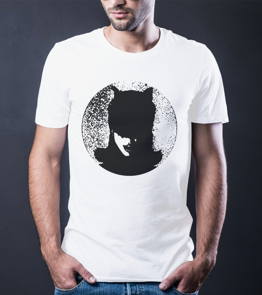Batwoman The Boy Is Mine Dark Silhouette Circle T-Shirt