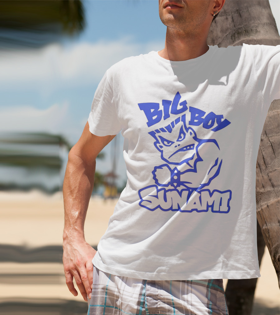 Big Boy Sunami Punching Character T-Shirt