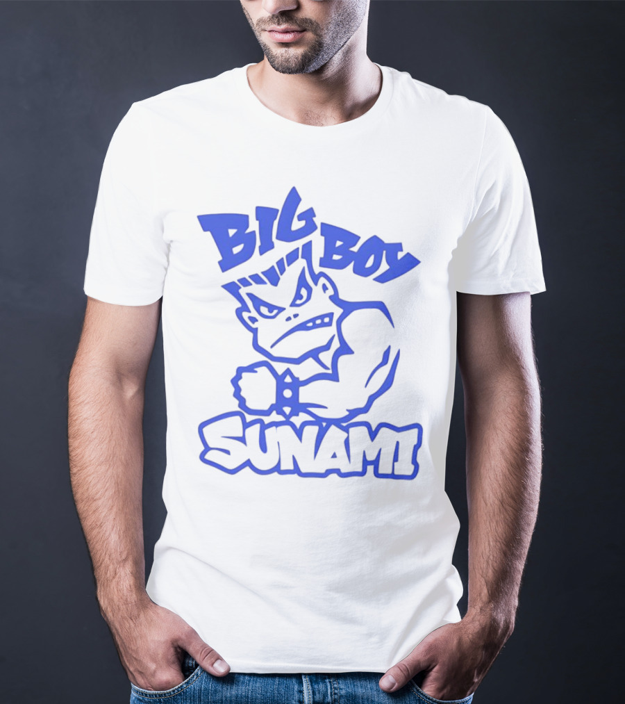 Big Boy Sunami Punching Character T-Shirt