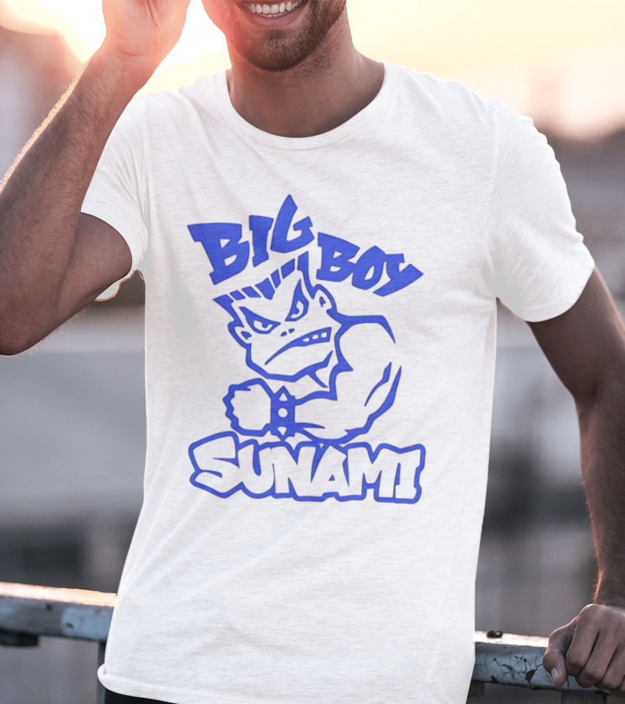Big Boy Sunami Punching Character T-Shirt